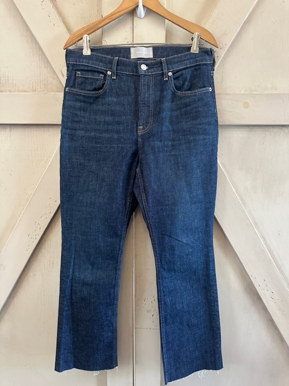 Everlane Dark Blue Cropped Ankle Jeans